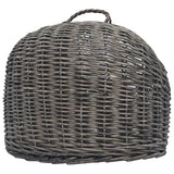 vidaXL Kattendrager 45x35x35 cm natuurlijk wilgenhout grijs