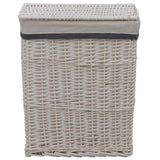 vidaXL Laundry basket willow white