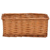 vidaXL 4-Piece Stackable Willow Basket Set Brown