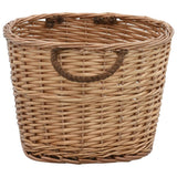 vidaXL Log Basket with Handles 56x40x28 cm Natural Willow