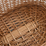 vidaXL Log Basket with Handles 56x40x28 cm Natural Willow