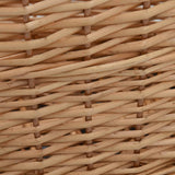 vidaXL Log Basket with Handles 56x40x28 cm Natural Willow
