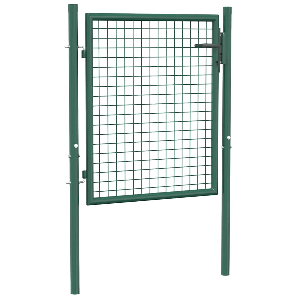 vidaXL Hekpoort acier 100x75 cm vert