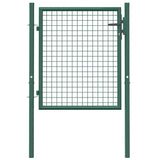 vidaXL Hekpoort acier 100x75 cm vert