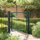 vidaXL Hekpoort acier 100x75 cm vert