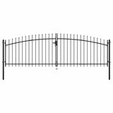 vidaXL Double Gate with Spear Top 400x174.5 cm