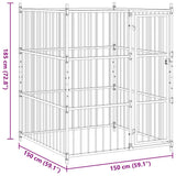 vidaXL Outdoor Dog Kennel 150x150x185 cm