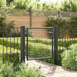 vidaXL Garden fence mesh galvanized steel 100x75 cm grey
