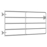 vidaXL Porte avec 5 supports (95-170)x90 cm acier inoxydable couleur argent