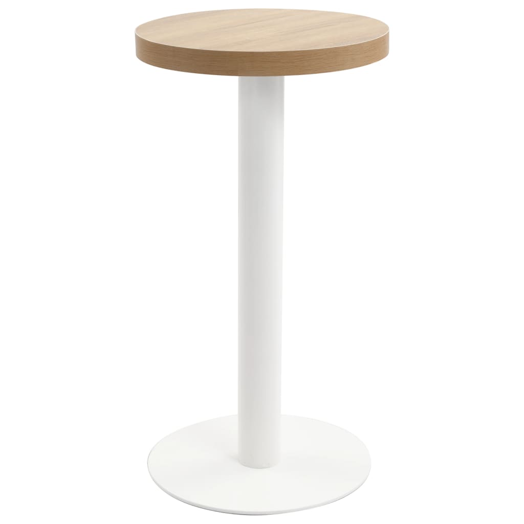 vidaXL Table de bistro 40 cm MDF brun clair