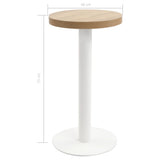 vidaXL Table de bistro 40 cm MDF brun clair