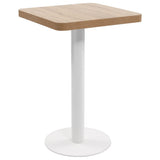 vidaXL Table de bistro 50x50 cm MDF brun clair