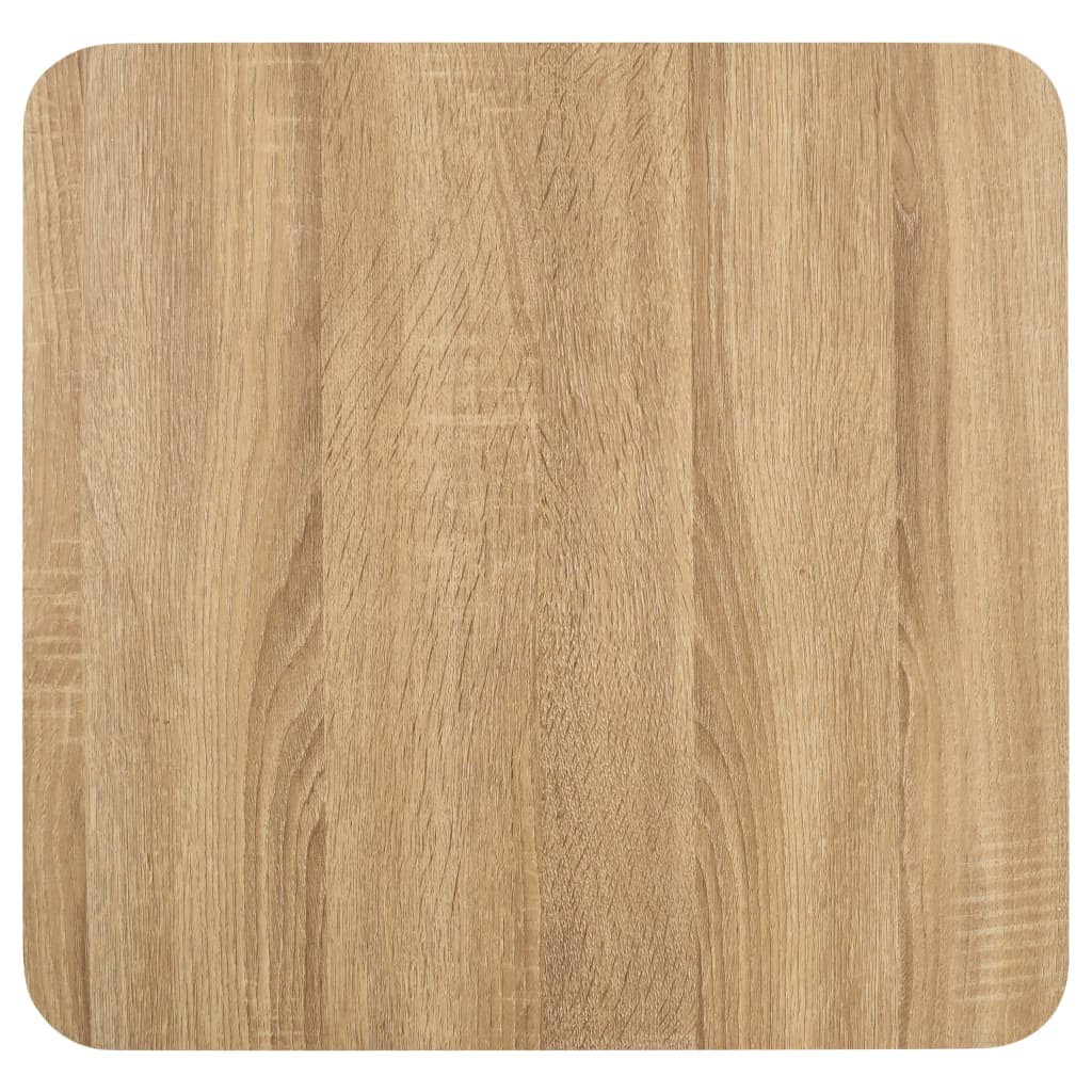 vidaXL Table de bistro 50x50 cm MDF brun clair