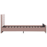 vidaXL Bed Frame Velvet Pink 90x200 cm