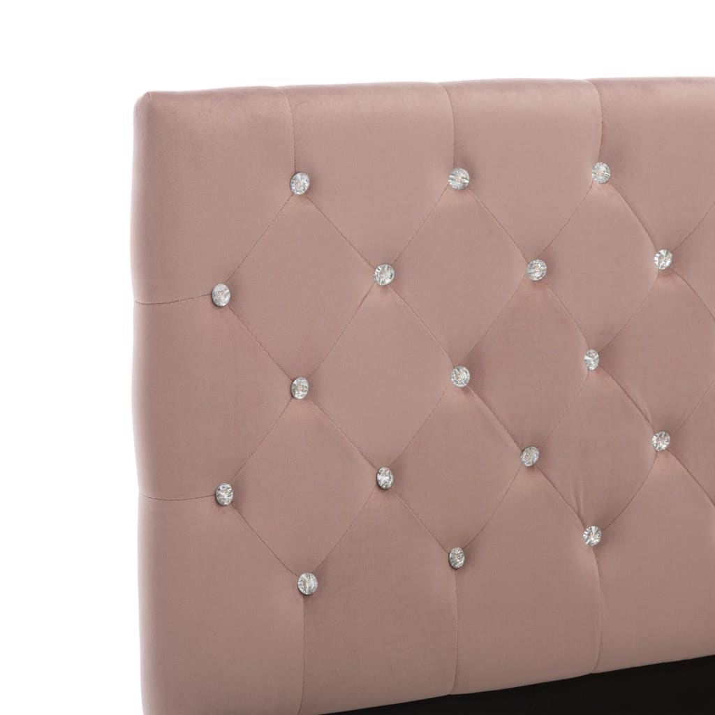 vidaXL Bed Frame Velvet Pink 90x200 cm