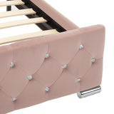 vidaXL Bed Frame Velvet Pink 90x200 cm