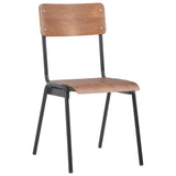 vidaXL Eetkamerstoelen 6 st multiplex marron