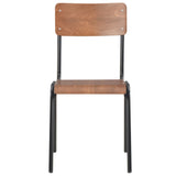 vidaXL Eetkamerstoelen 6 st multiplex marron