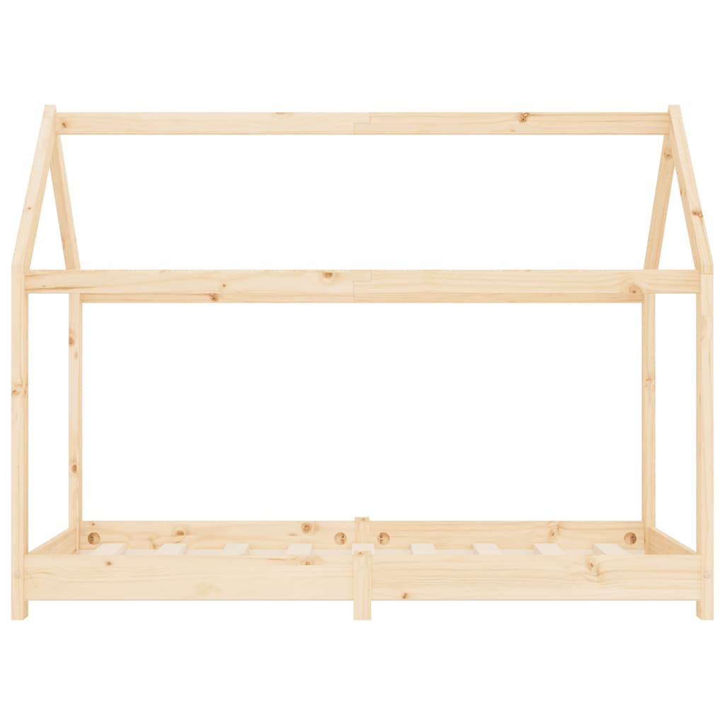 vidaXL Kids' Bed Frame Solid Pine Wood 70x140 cm