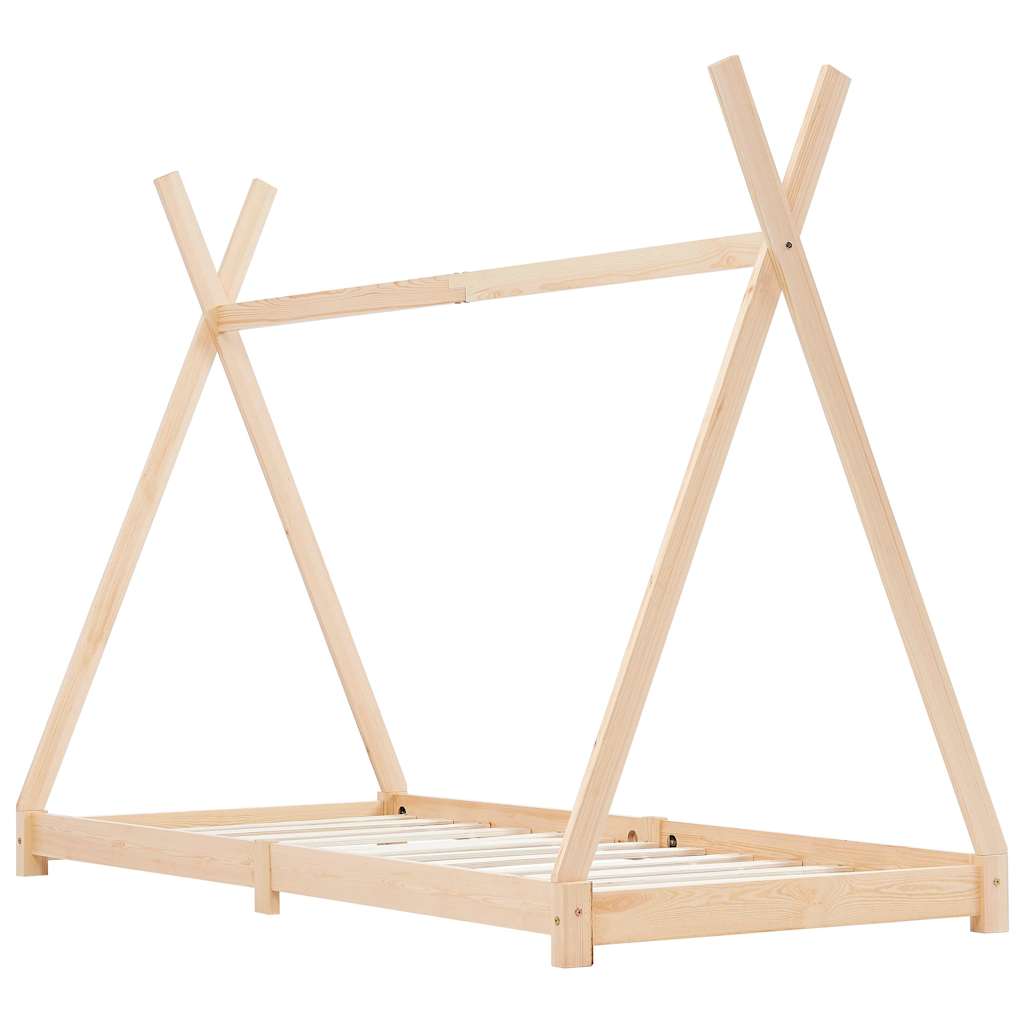 vidaXL Kids' Bed Frame Solid Pine Wood 70x140 cm