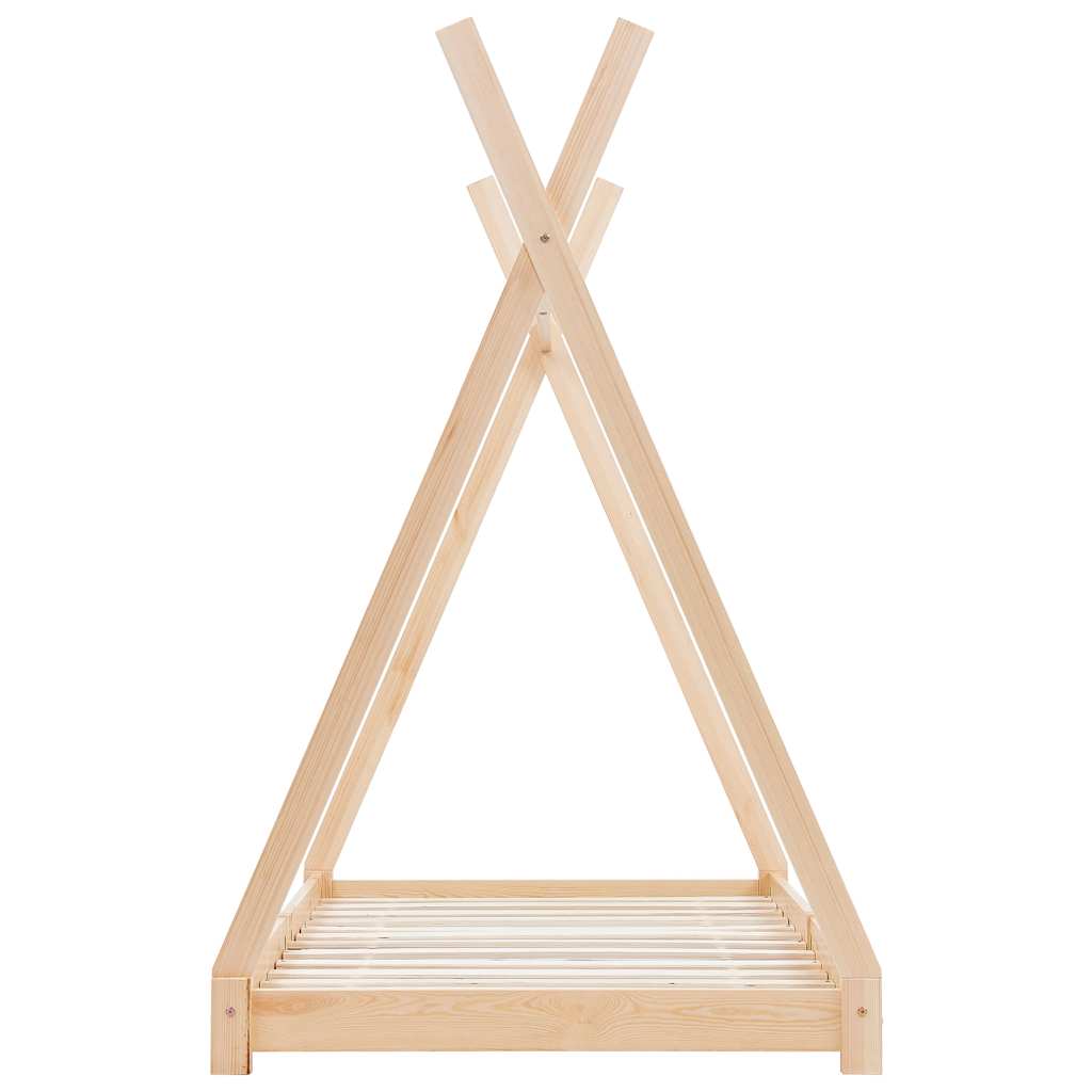 vidaXL Kids' Bed Frame Solid Pine Wood 70x140 cm