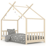 vidaXL Kids' Bed Frame Solid Pine Wood 70x140 cm