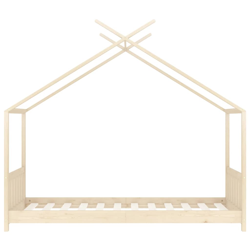 vidaXL Kids' Bed Frame Solid Pine Wood 70x140 cm