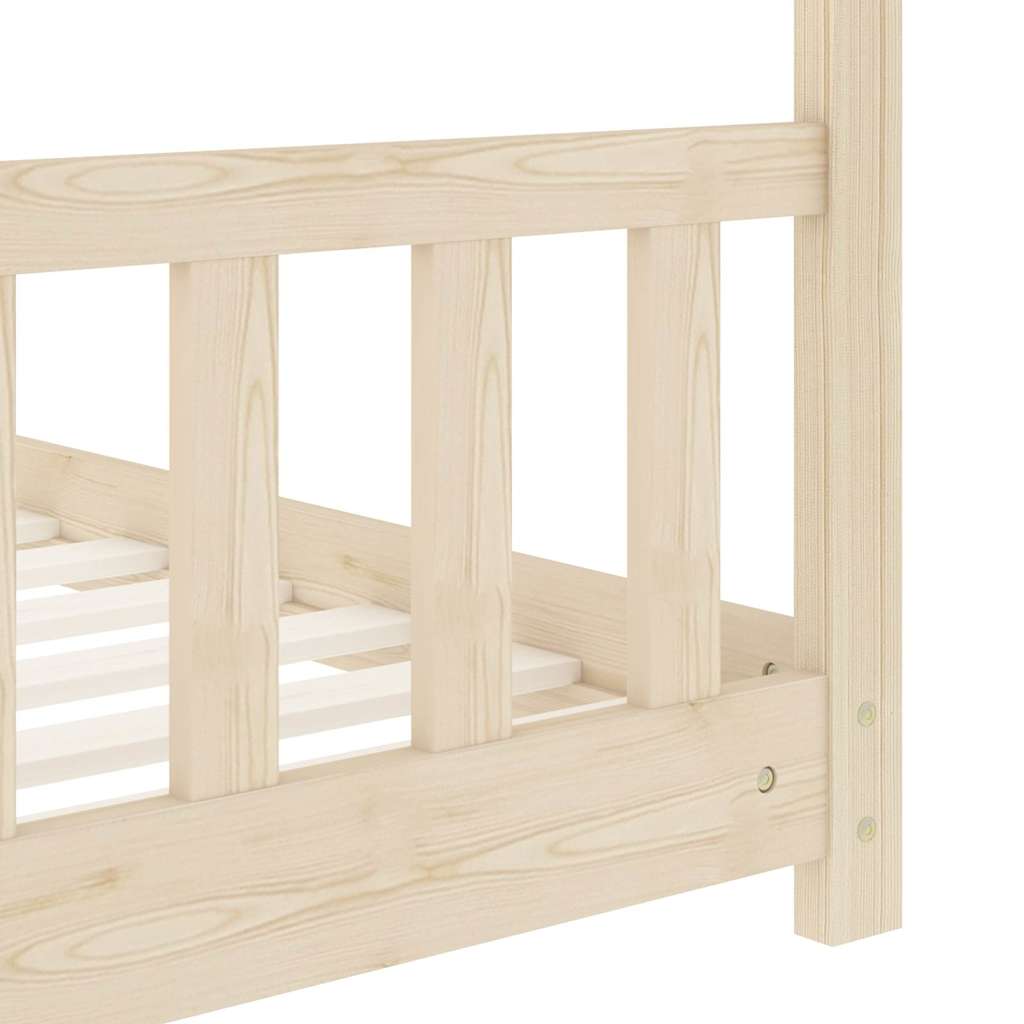 vidaXL Kids' Bed Frame Solid Pine Wood 70x140 cm
