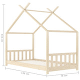 vidaXL Kids' Bed Frame Solid Pine Wood 70x140 cm