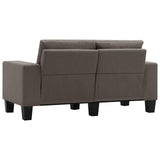 vidaXL Two-Seater Sofa Taupe Fabric