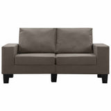 vidaXL Two-Seater Sofa Taupe Fabric