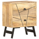 vidaXL Nachtkastje 40x30x50 cm massief mangohout