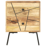 vidaXL Nachtkastje 40x30x50 cm massief mangohout