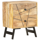 vidaXL Nachtkastje 40x30x50 cm massief mangohout