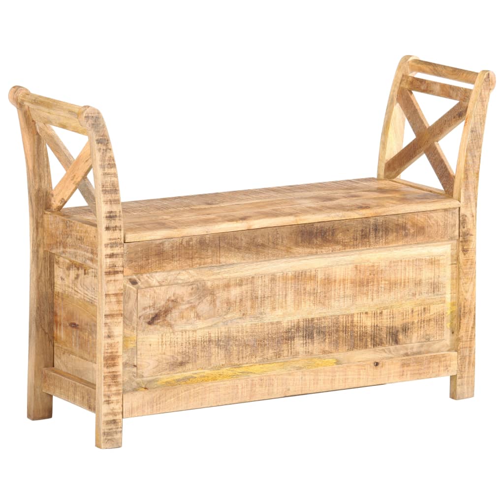 vidaXL Hallway Bench 103x33x72 cm Solid Mango Wood