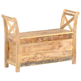 vidaXL Hallway Bench 103x33x72 cm Solid Mango Wood