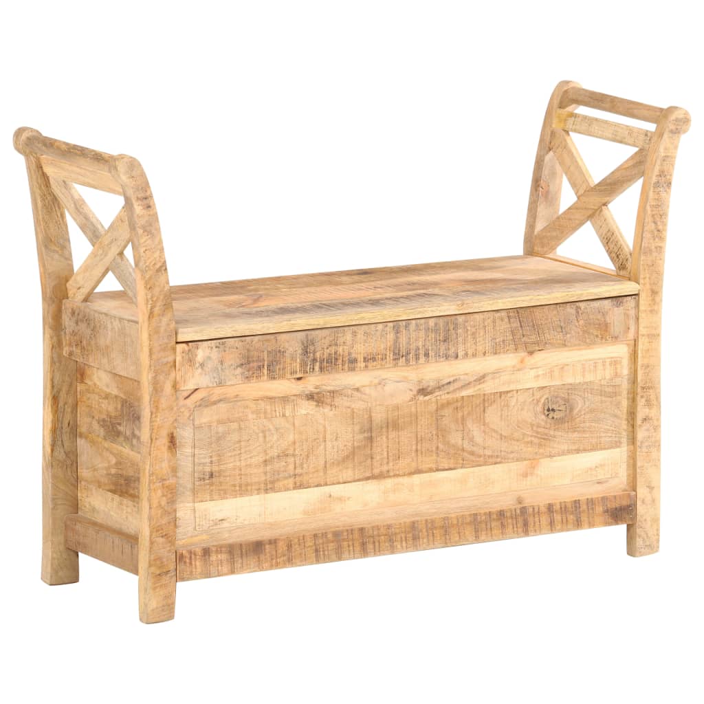 vidaXL Hallway Bench 103x33x72 cm Solid Mango Wood