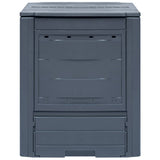 vidaXL Compostbakken 2 st 520 L 60x60x73 cm grijs