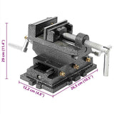 vidaXL Manual vice 70 mm