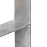 vidaXL Ground Anchors 6 pcs 7x6x60 cm Galvanized Steel Silver-coloured
