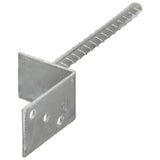 vidaXL Grondankers 6 st 8x6x30 cm gegalvaniseerd staal zilverkleurig