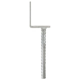 vidaXL Grondankers 6 st 8x6x30 cm gegalvaniseerd staal zilverkleurig