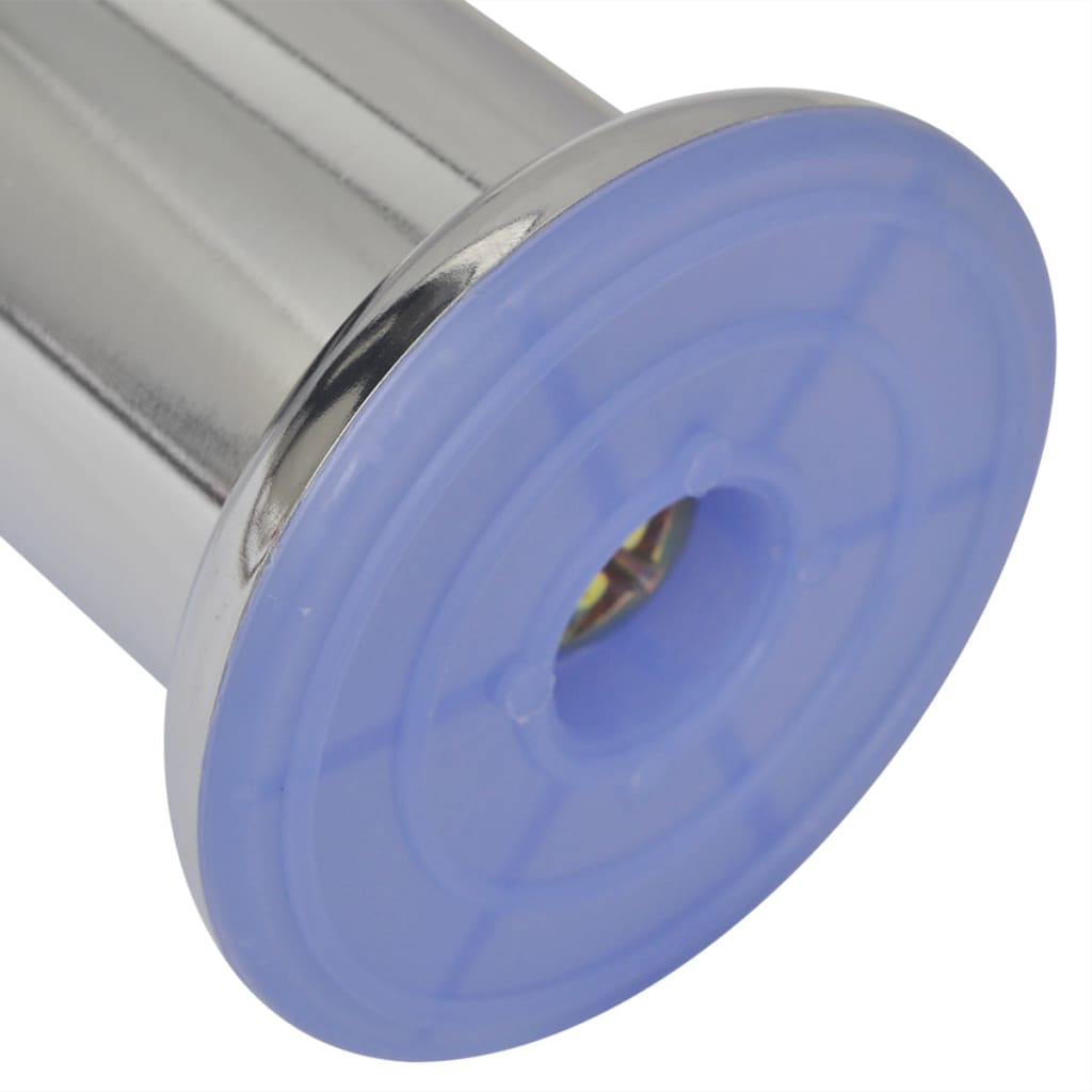 vidaXL Bankpoten rond 8 st 60 mm chroomkleurig