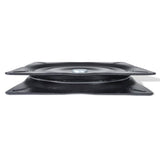 vidaXL Platines pivotantes pour sièges de bateau 2 pcs standard 160x160x2,5 mm