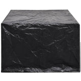 vidaXL Tuinmeubelhoezen poly rattan 2 st 4-persoons 113x113 cm