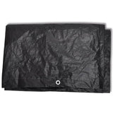 vidaXL Tuinmeubelhoezen poly rattan 2 st 4-persoons 113x113 cm