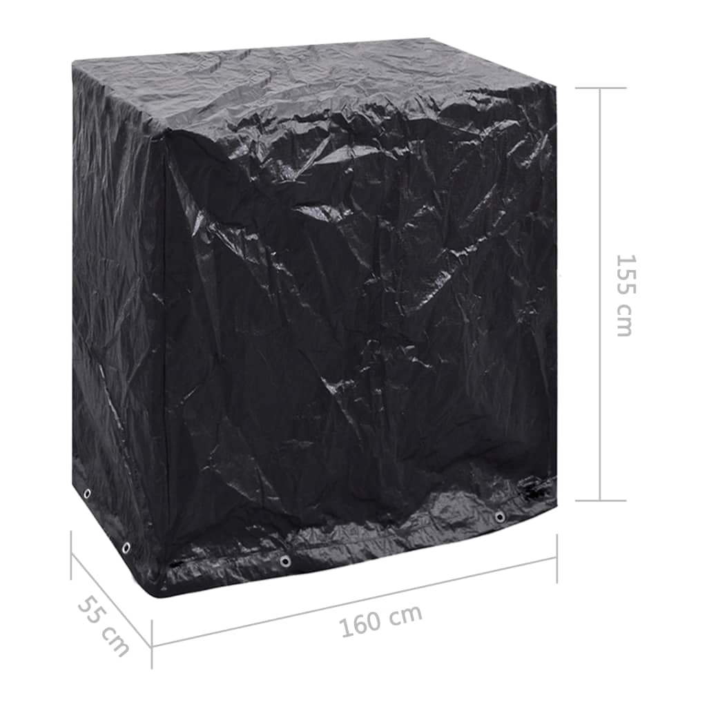 vidaXL Tafeltennistafelhoezen 2 st 8 ogen 160x55x182 cm