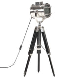 vidaXL Tripod Floor Lamp 69 cm Solid Mango Wood Black