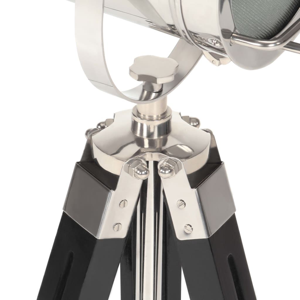 vidaXL Tripod Floor Lamp 69 cm Solid Mango Wood Black
