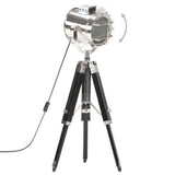 vidaXL Tripod Floor Lamp 69 cm Solid Mango Wood Black